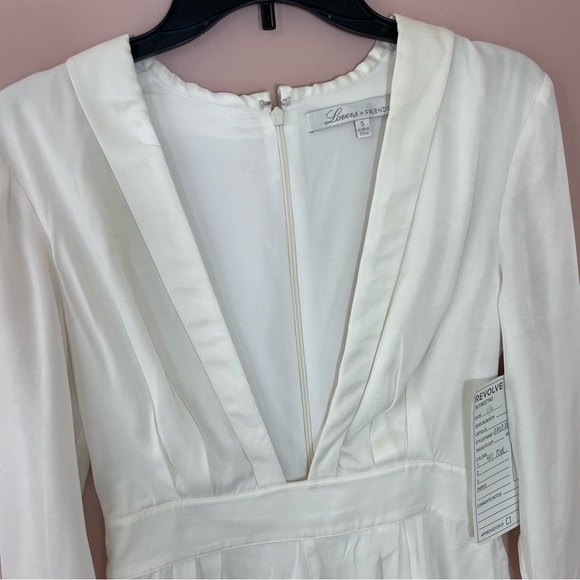 Lovers and Friends Tosh White Long Sleeves Romper Size S - Picture 7 of 7